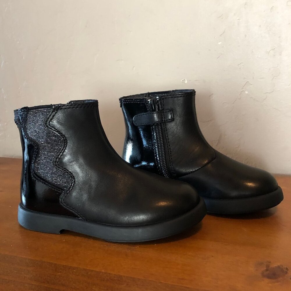 Camper Black Leather Kids' Boots